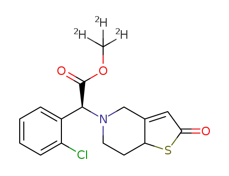 (2S)-2-(2-chlorophenyl)-2-(2-oxo-7,7a-dihydrothieno[3,2-c]pyridine-5(2H,4H,6H)-yl)acetic acid methyl ester-d3