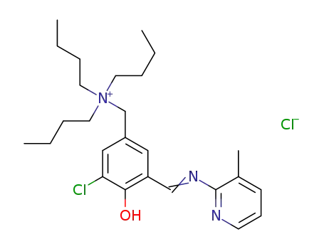 N,N,N-tri-nbutyl-N-(5-chloro-4-hydroxy-3-((3-methylpyridin-2-ylimino)methyl)benzyl)-ammonium chloride