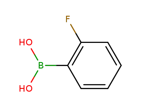 Molecular Structure of 1993-03-9 (2-Fluorophenylboronic acid)