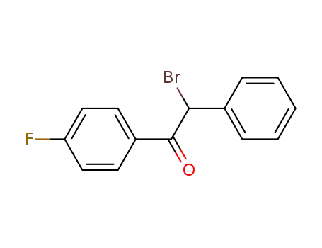 Molecular Structure of 88675-31-4 (2-BROMO-2-PHENYL-1-(γ-FLUOROPHENYL)-ETHANONE)