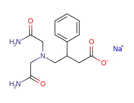 4-[bis(2-amino-2-oxoethyl)amino]-3-phenylbutanoic acid sodium salt