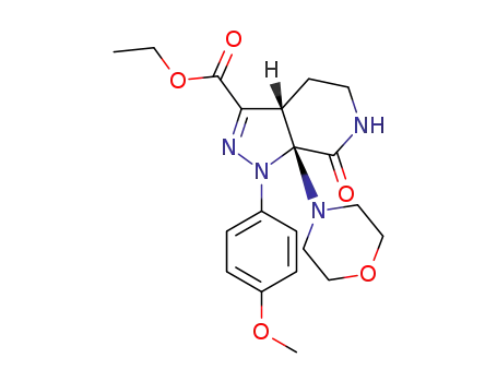 1-(4-methoxyphenyl)-7a-(morpholin-4-yl)-7-oxo-3a,4,5,6,7,7a-hexahydro-1H-pyrazolo[3,4-c]pyridine-3-formic acid ethyl ester
