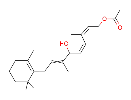 (+/-)-9-acetoxy-3.7-dimethyl-1-(2.2.6-trimethyl-cyclohexen-(6)-yl)-nonatrien-(2ξ.5c.7c)-ol-(4)