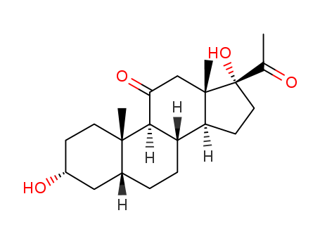 Pregnane-11,20-dione,3,17-dihydroxy-, (3a,5b)- (9CI)