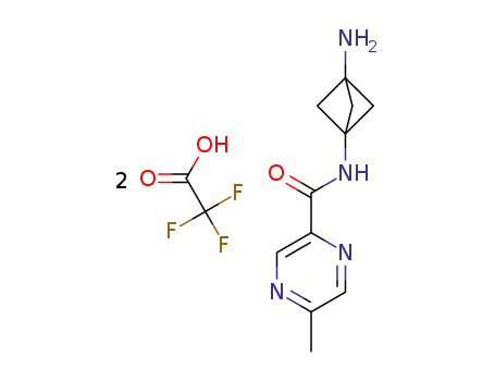 N-(3-aminobicyclo[1.1.1]pentan-1-yl)-5-methylpyrazine-2-carboxamide bis(2,2,2-trifluoroacetate)