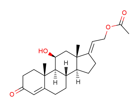 21-acetoxy-11β-hydroxy-pregna-4,17(20)t-dien-3-one