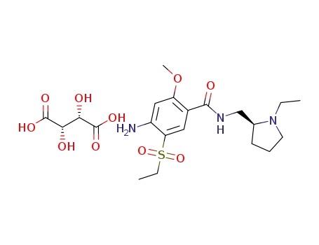 (S)-(-)-4-amino-N-[(1-ethyl-2-pyrrolidinyl)methyl]-5-(ethylsulfonyl)-2-methoxybenzamide D-tartrate