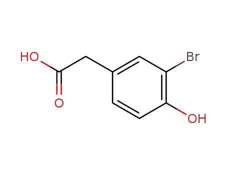 Molecular Structure of 38692-80-7 (3-BROMO-4-HYDROXYPHENYLACETIC ACID)