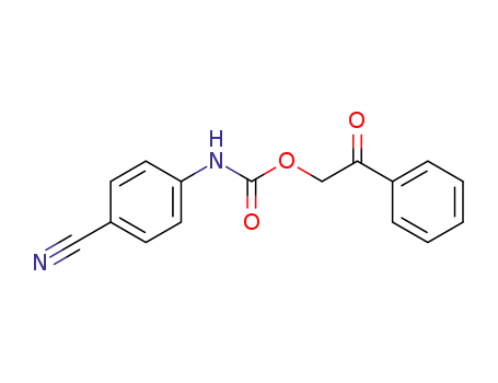 2-oxo-2-phenylethyl (4-cyanophenyl)carbamate