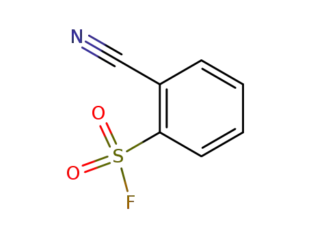 Molecular Structure of 395-46-0 (Benzenesulfonyl fluoride, 2-cyano-)