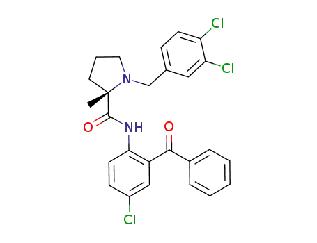 (S)-N-(2-benzoyl-4-chlorophenyl)-1-(3,4-dichlorobenzyl)-2-methylpyrrolidine-2-carboxamide