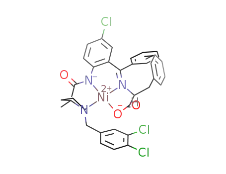 nickel(II)-(S)-N-(2-benzoyl-4-chlorophenyl)-1-(3,4-dichlorobenzyl)-2-methylpyrrolidine-2-carboxamide/(S)-phenylalanine Schiff base complex