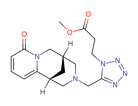methyl 3-(5-(((1R,5S)-8-oxo-5,6-dihydro-1H-1,5-methanopyrido[1,2-a][1,5]diazocin-3(2H,4H,8H)-yl)methyl)-1H-tetrazol-1-yl)propanoate