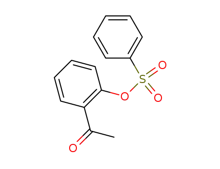 Molecular Structure of 106276-56-6 (Ethanone, 1-[2-[(phenylsulfonyl)oxy]phenyl]-)
