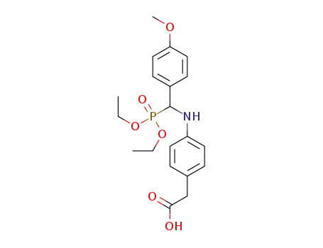 2-(4-(((diethoxyphosphoryl)(4-methoxyphenyl)methyl)amino)phenyl)acetic acid