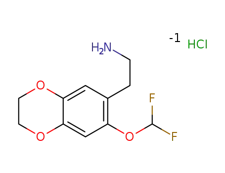 2-(7-(difluoromethoxy)-2,3-dihydrobenzo[b][1,4]dioxin-6-yl)ethan-1-amine hydrochloride