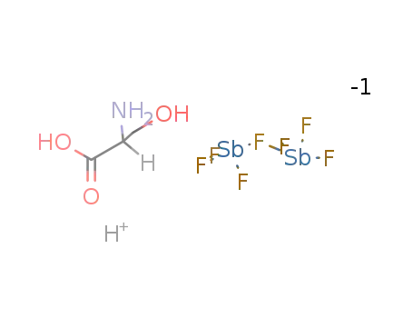 DL-serinium heptafluorodiantimonate(III)