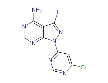 1-(6-chloropyrimidin-4-yl)-3-iodo-1H-pyrazolo[3,4-d]pyrimidin-4-amine