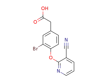 2-(3-bromo-4-((3-cyanopyridin-2-yl)oxy)phenyl)acetic acid