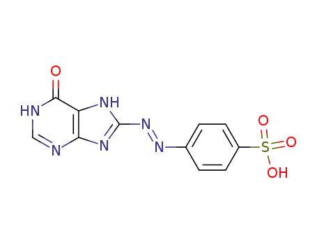 4-(6-oxo-6,7-dihydro-1H-purin-8-ylazo)-benzenesulfonic acid