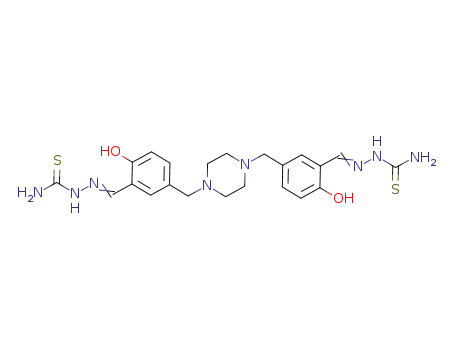 1,4-bis[(3-((2-carbamothioylhydrazineylidene)methyl)-4-hydroxyphenyl)methyl]piperazine