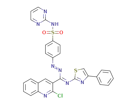 4-[{(Z)-(2-chloroquinolin-3-yl)(4-phenylthiazol-2-ylimino)methyl}diazenyl]-N-(pyrimidin-2-yl)benzenesulfonamide