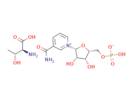 (1S,2R)-1-carboxy-2-hydropropan-1-aminium ((2R,3R,4S,5R)-5-(3-carbamoylpyridin-1-ium-1-yl)-3,4-dihydroxytetrahydrofuran-2-yl)methyl phosphate