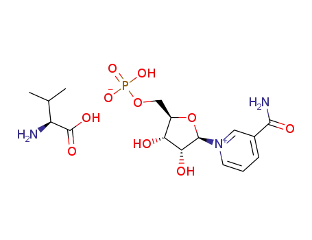 (S)-1-carboxy-2-methypropan-1-aminium ((2R,3S,4R,5R)-5-(3-carbamoylpyridin-1-ium-1-yl)-3,4-dihydroxytetrahydrofuran-2-yl)methyl phosphate