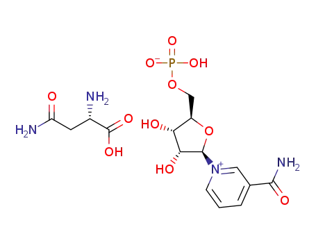 (S)-3-amino-1-carboxy-3-oxopropan-1-aminium-((2R,3S,4R,5R)-5-(3-carbamoylpyridin-1-ium-1-yl)-3,4-dihydroxytetrahydrofuran-2-yl)methyl phosphate