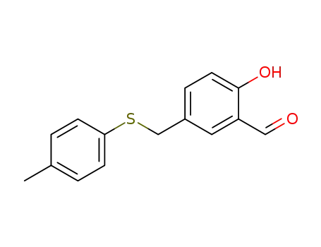 2‐hydroxy‐5‐((p‐tolylthio)methyl)benzaldehyde