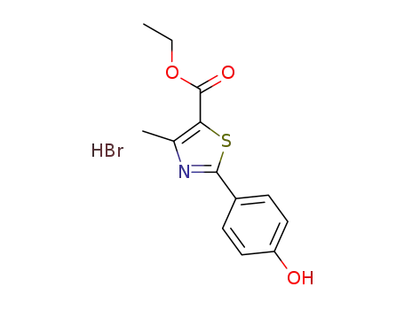 2-(4-hydroxyphenyl)-4-methyl-5-thiazolecarboxylic acid ethyl ester hydrobromide