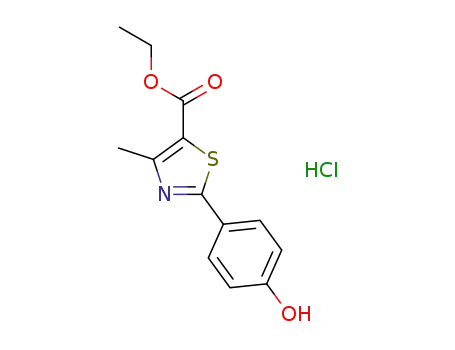 2-(4-hydroxyphenyl)-4-methyl-5-thiazolecarboxylic acid ethyl ester hydrochloride