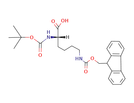 Molecular Structure of 84624-27-1 (N-Boc-N'-Fmoc-L-Lysine)