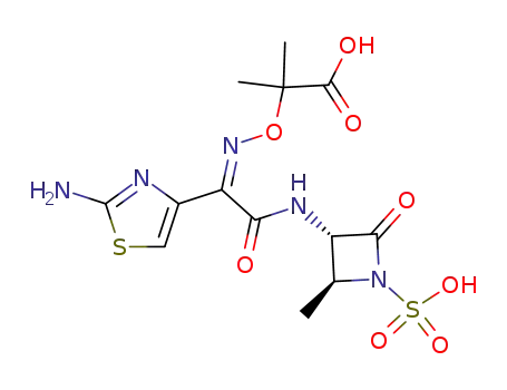 Molecular Structure of 78110-38-0 (Aztreonam)