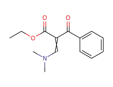 Molecular Structure of 66129-60-0 (ethyl-3-(diMethylaMino)-2-(phenylcarbonyl)prop-2-enoate)