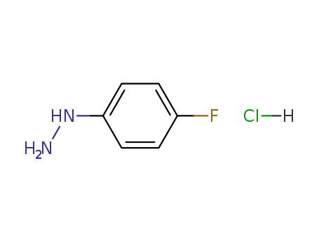 Molecular Structure of 823-85-8 (4-Fluorophenylhydrazine hydrochloride)