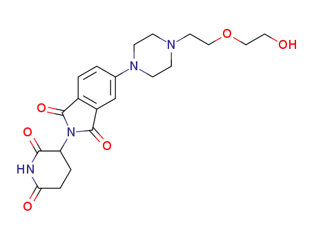 2-(2,6-dioxopiperidin-3-yl)-5-(4-(2-(2-hydroxyethoxy)ethyl)piperazin-1-yl)isoindoline-1,3-dione