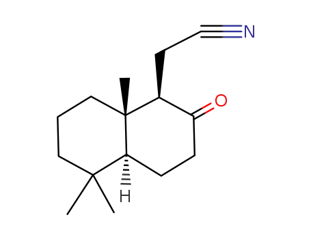 (1R,4aS,8aS)-(-)-1,2,3,4,4a,5,6,7,8,8a-decahydro-5,5,8a-trimethyl-2-oxo-1-naphthaleneacetonitrile