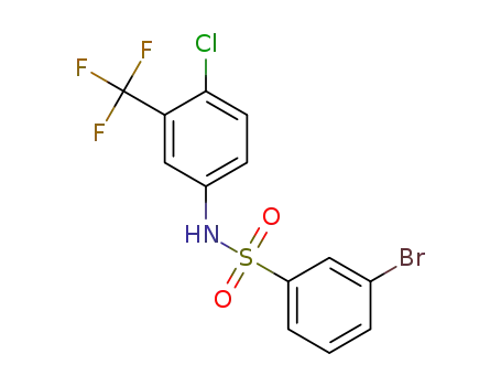 3-bromo-N-(4-chloro-3-(trifluoromethyl)phenyl)benzenesulfonamide