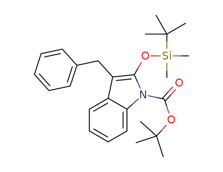 tert-butyl 3-benzyl-2-((tert-butyldimethylsilyl)oxy)-1H-indole-1-carboxylate