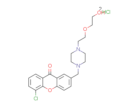 5-chloro-2-((4-(2-(2-hydroxyethoxy)ethyl)piperazin-1-yl)methyl)-9H-xanthen-9-one dihydrochloride