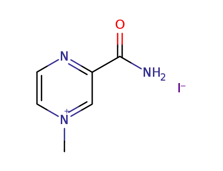 3-carbamoyl-1-methyl-pyrazinium; iodide