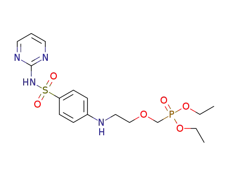 diethyl (2-(4-(N-pyrimidin-2-ylsulfamoyl)phenylamino)ethoxy)methylphosphonate