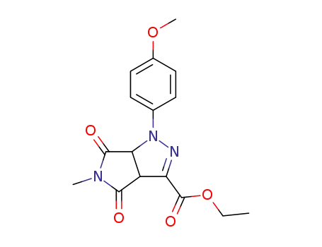 ethyl 1-(4-methoxyphenyl)-5-methyl-4,6-dioxo-1,3a,4,5,6,6a-hexahydropyrrolo[3,4-c]pyrazole-3-carboxylate