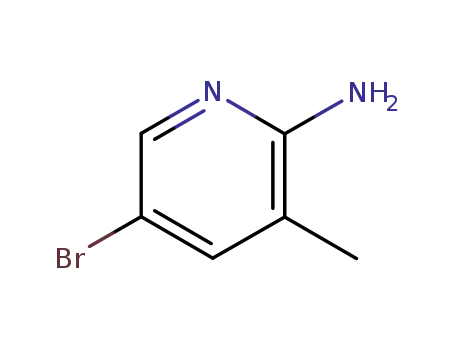Molecular Structure of 3430-21-5 (2-Amino-5-bromo-3-methylpyridine)
