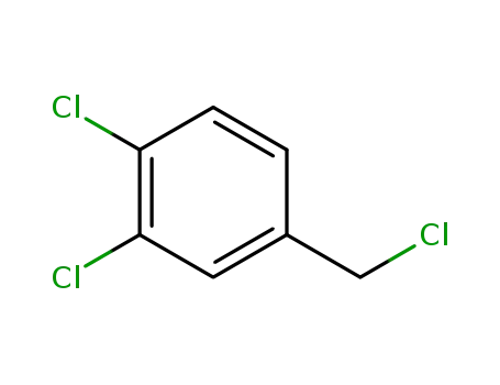 Molecular Structure of 102-47-6 (1,2-Dichloro-4-(chloromethyl)benzene)