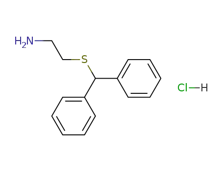 Molecular Structure of 15515-58-9 (2-[(diphenylmethyl)sulfanyl]ethanamine)