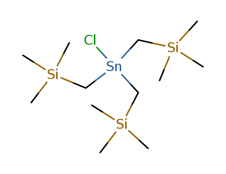 Molecular Structure of 34570-67-7 (Silane, [(chlorostannylidyne)tris(methylene)]tris[trimethyl-)