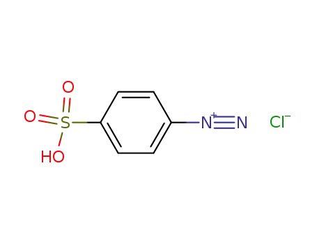 Molecular Structure of 6118-33-8 (Benzenediazonium, 4-sulfo-, chloride)