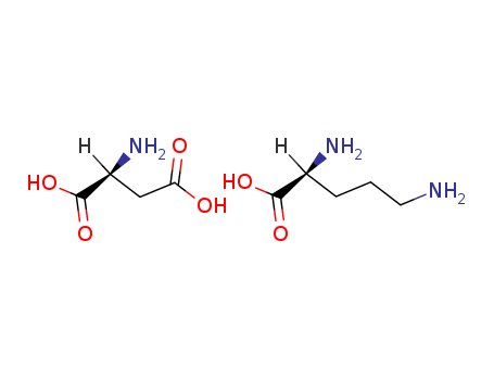 3230-94-2,L-Ornithine L-aspartate salt,Orparan;(2S)-2-amino-4-hydroxy-4-oxobutanoate; [(4S)-4-amino-;L-Ornithine, L-aspartate (1:1);Ornithine, L-, L-aspartate (1:1) (8CI);Aspartic acid compd. with ornithine;Hepamerz;Ormeta;Ornithine aspartate;